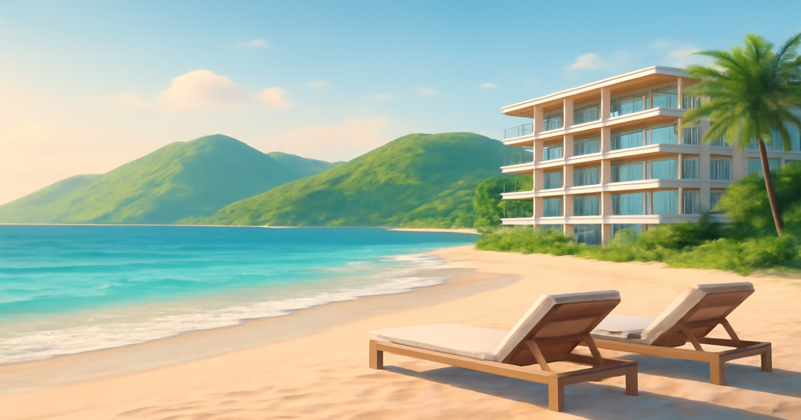 Investing in serene travel destinations like this beach can enhance personal finance strategies.