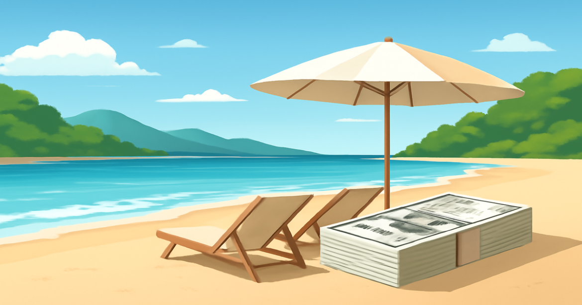 A tranquil beach scene representing effective депозиты and financial planning.