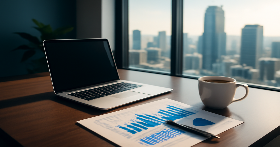 Professional image depicting the essence of бизнес-банкинг in a modern office setting.