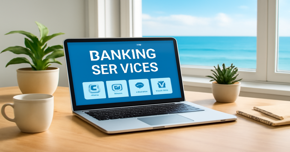 Explore how банковские услуги enhance financial well-being through a professional and relaxing workspace.