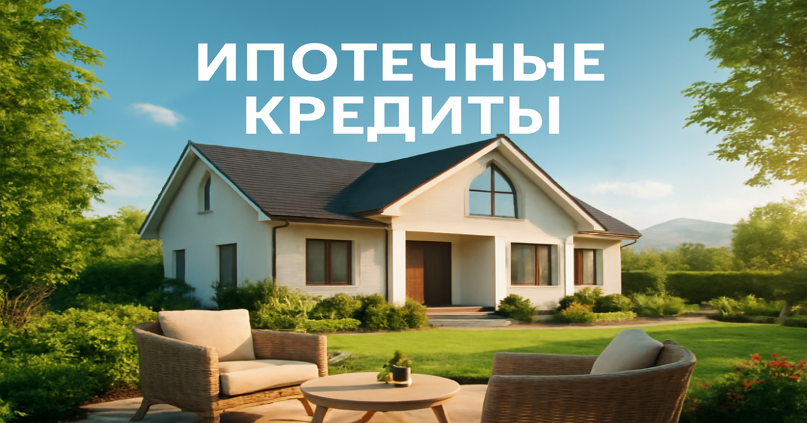 A beautiful suburban home representing ипотечные кредиты, highlighting the benefits of mortgage loans.
