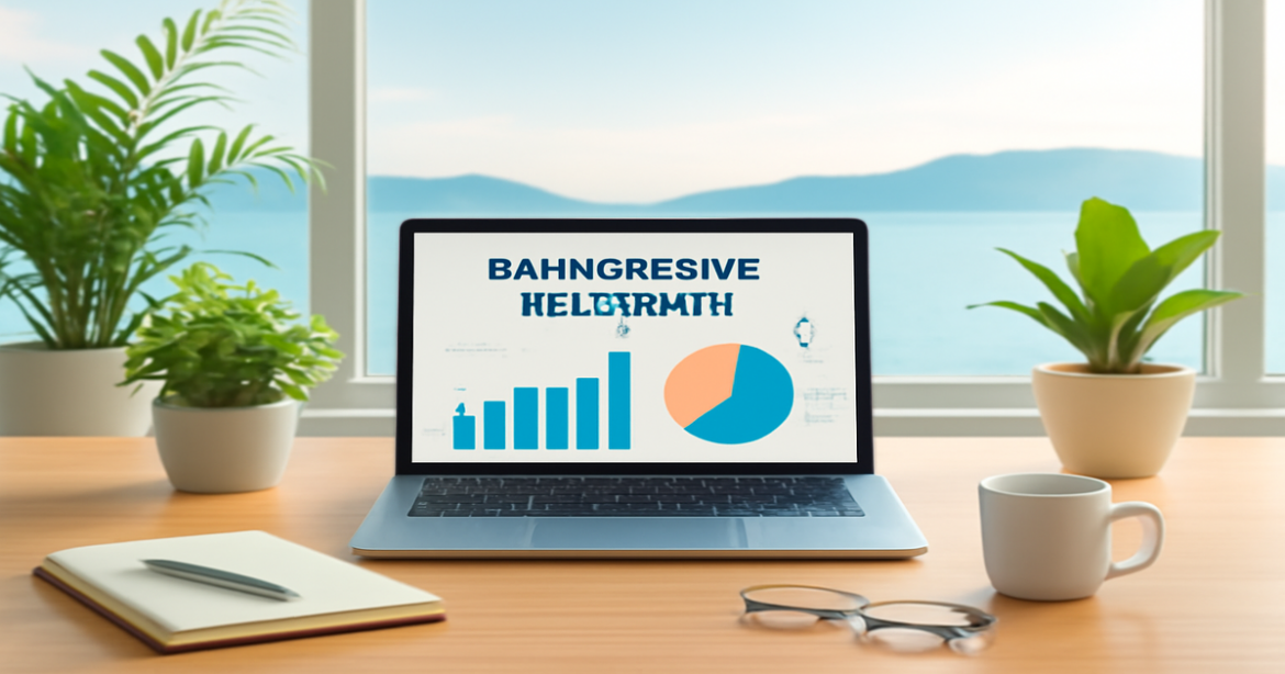A serene financial planning scene with graphs related to банковские депозиты, promoting relaxation and clarity.