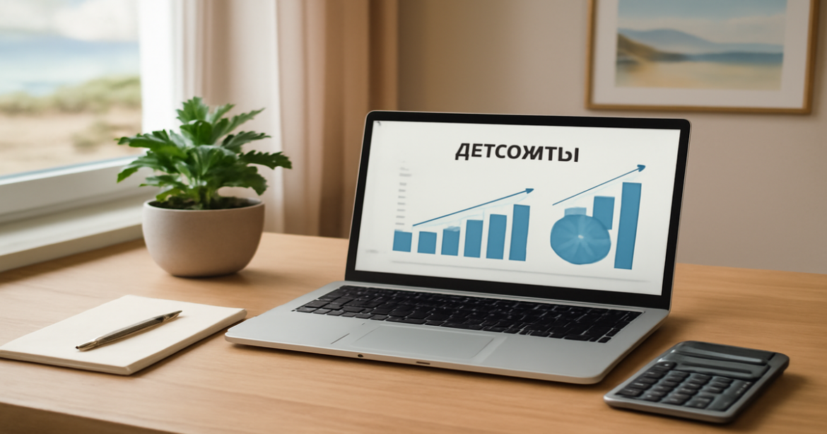 A professional workspace focused on депозиты and financial planning, ideal for 2026 savings comparison.
