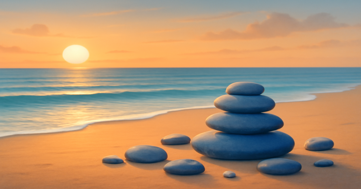 A tranquil beach sunset symbolizing peace and security, reflecting the importance of страхование жизни.