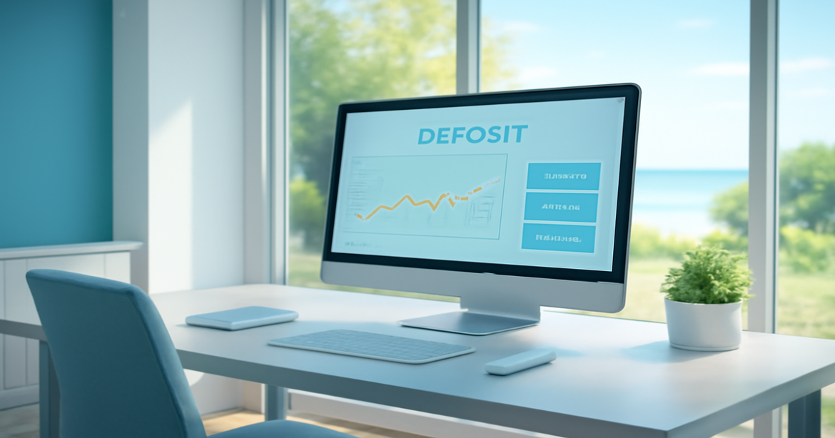 A professional bank environment showcasing options for депозит, enhancing financial planning.