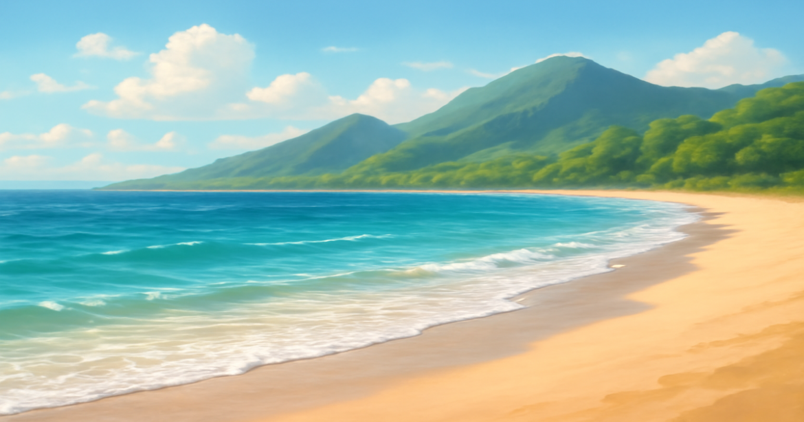 A tranquil beach scene symbolizing personal loans, perfect for understanding личные кредиты.
