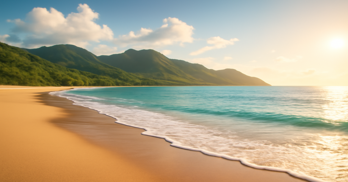 Beautiful beach landscape symbolizing the concept of инвестирование in life experiences.