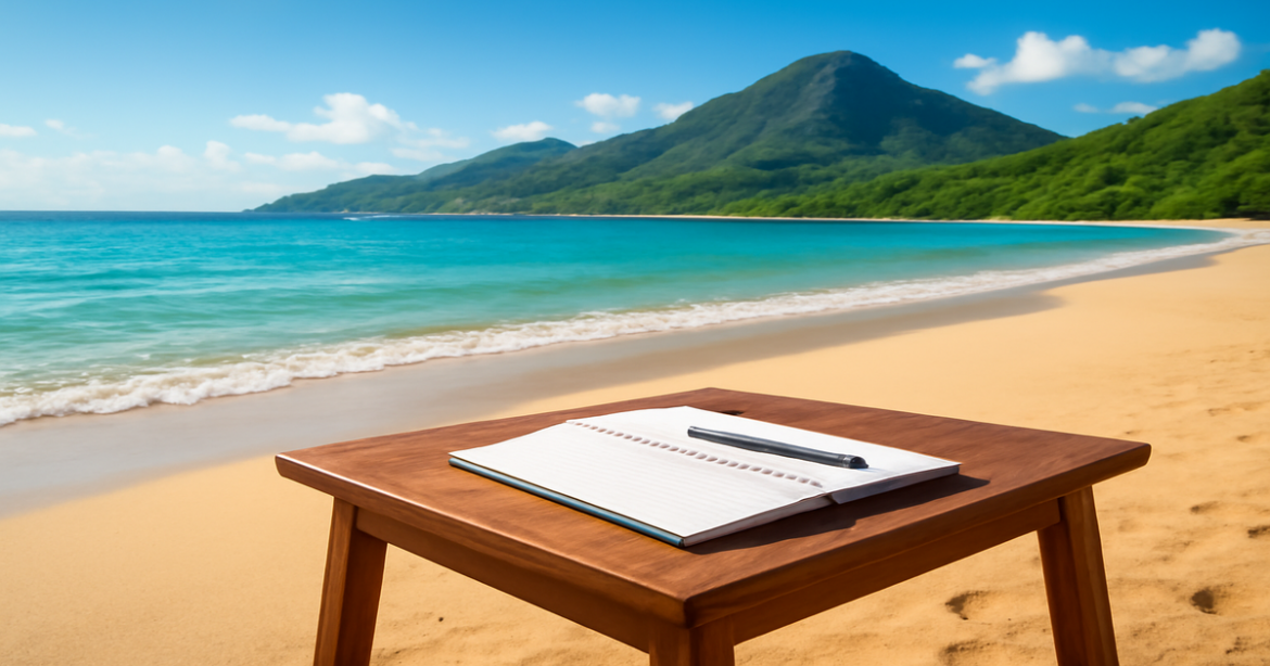 A beautiful beach scene representing финансовая грамотность and financial planning, perfect for relaxation and inspiration.