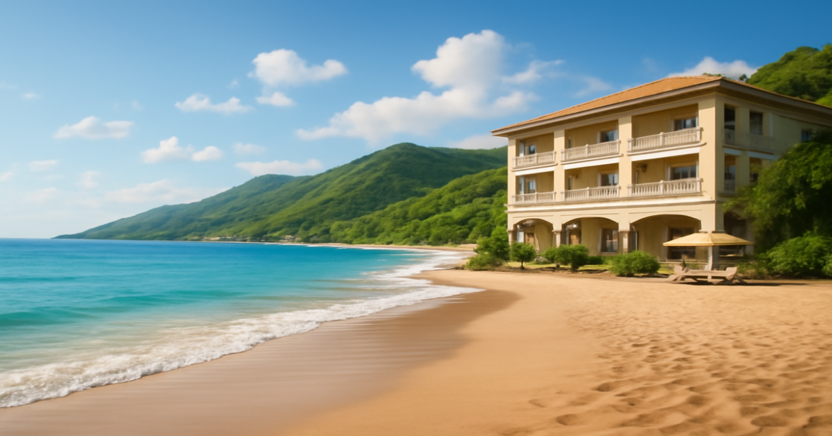 A relaxing beach scene illustrating financial investments for personal well-being.