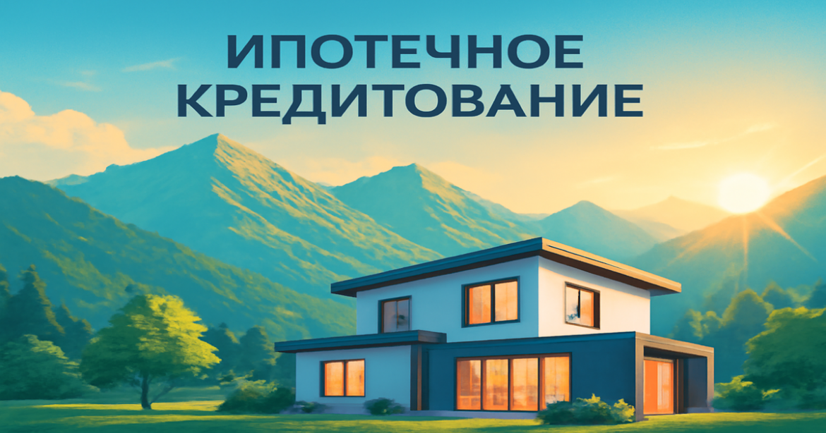 A tranquil mountain scene representing ипотечное кредитование for informed financial choices.