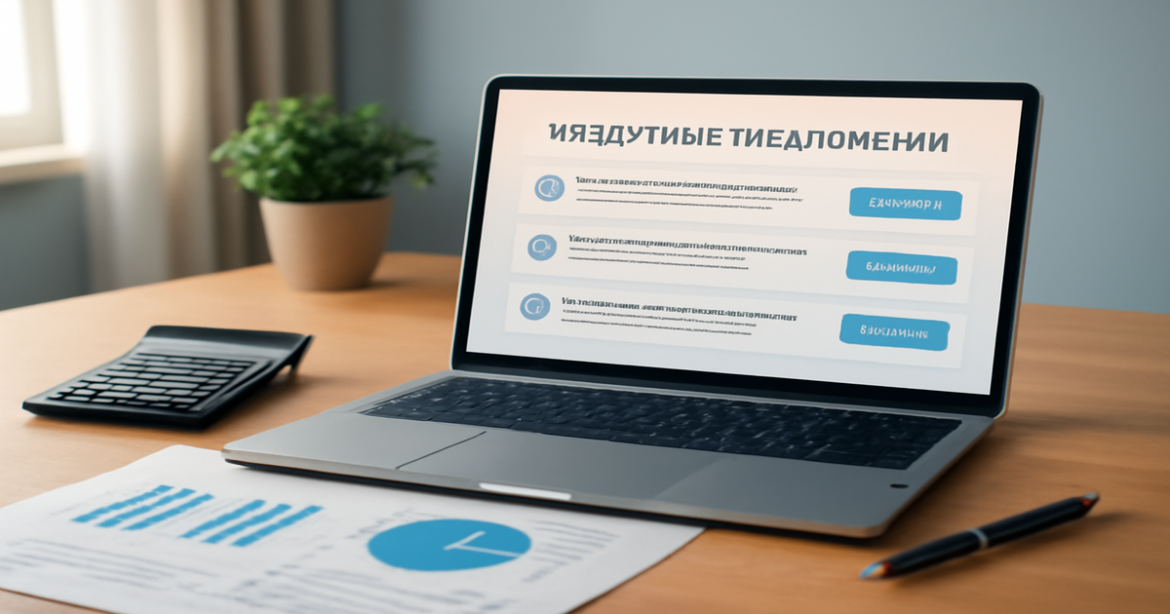A professional workspace displaying various кредитные предложения for financial consultation.