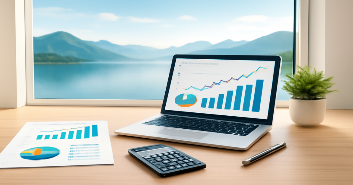 High-quality image of investment tools and a serene workspace for successful investing.