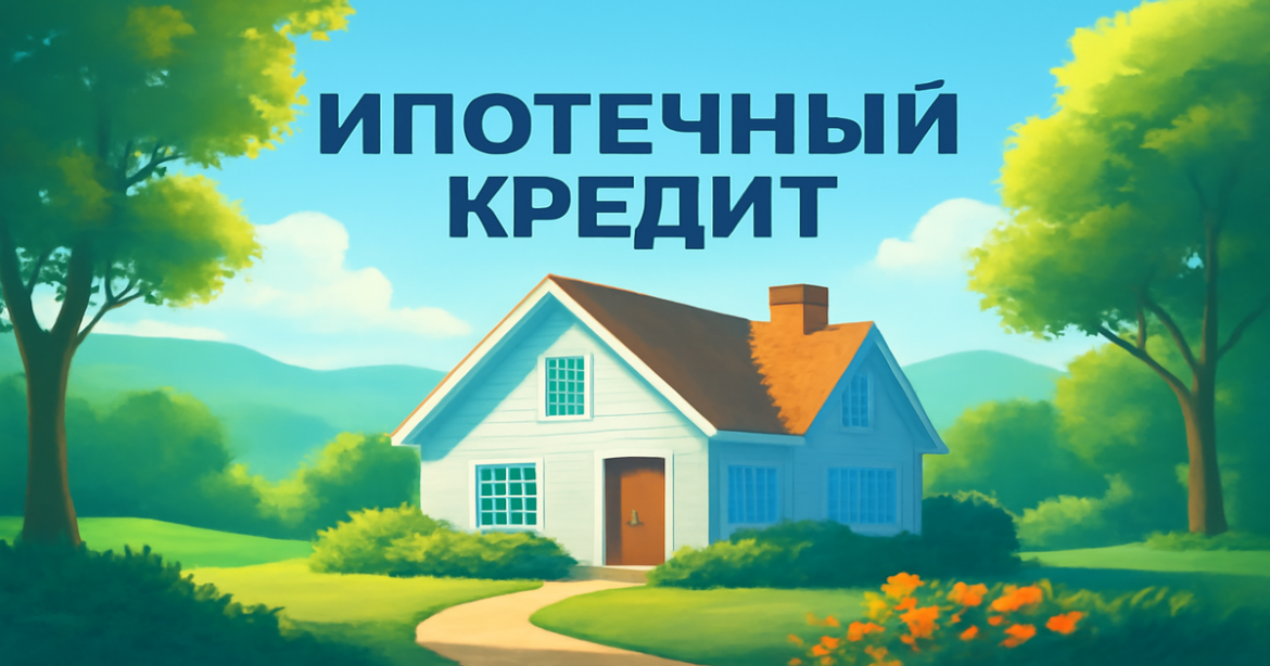 A beautiful home in nature representing the journey of obtaining an ипотечный кредит.