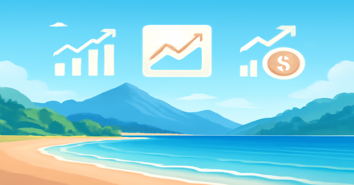 Explore investment platforms with this serene landscape image highlighting financial growth and personal finance.