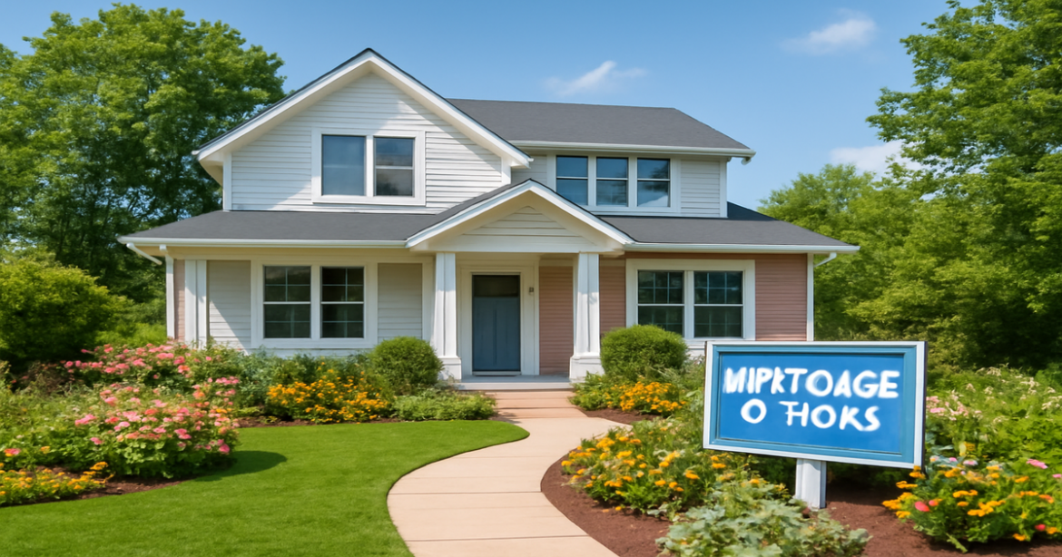 A beautiful home representing ипотечные кредиты and personal finance in a bright and relaxing setting.