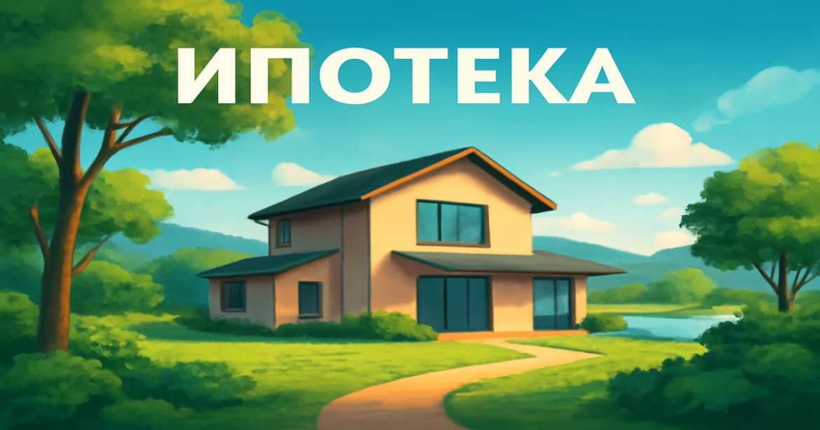A tranquil home in nature representing ипотека and financial planning options.