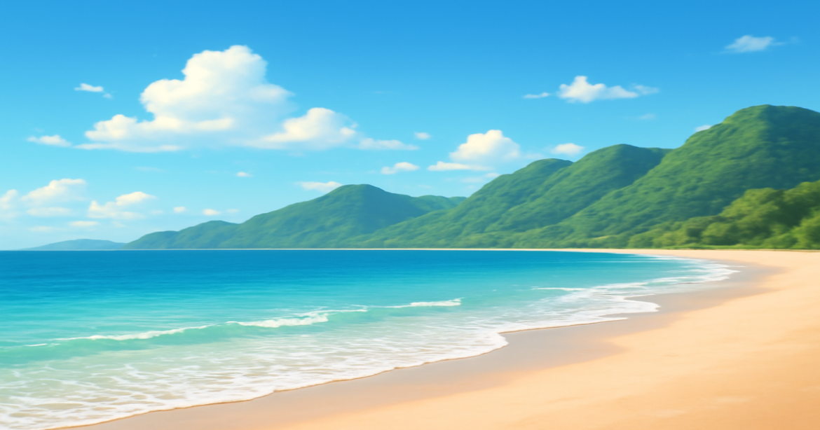 A tranquil beach scene symbolizing the avoidance of финансовые ошибки for improved financial well-being.