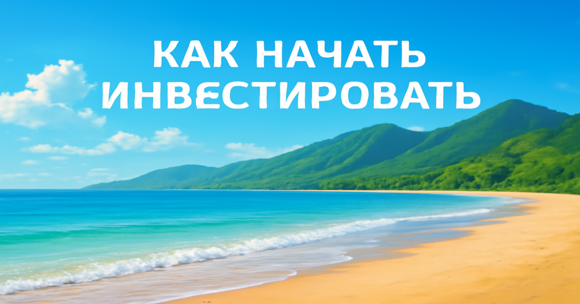 A serene beach landscape representing how to start investing effectively.